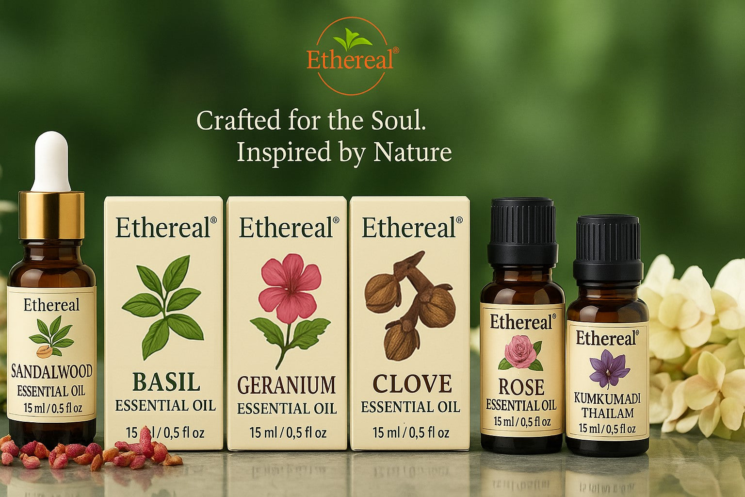 Ethereal homepage banner – Shades of Ethereal botanical skincare, haircare & wellness rituals