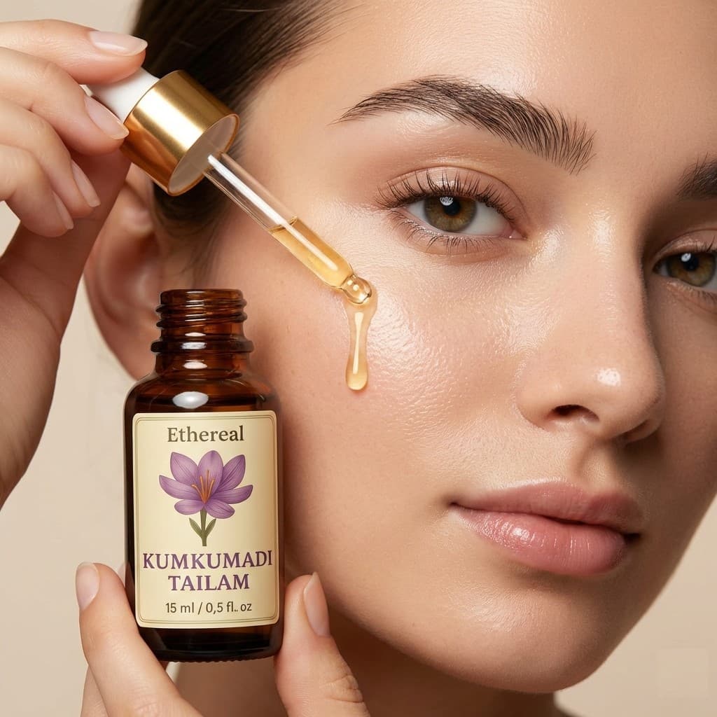 Kumkumadi Ayurvedic face oil for glow and pigmentation